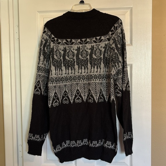 Alpaca Connection women’s black crew neck sweater size large - Picture 9 of 12